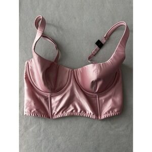 Victoria's Secret Bra Ballerina Pink Longline Style Lined Cups Size 34d